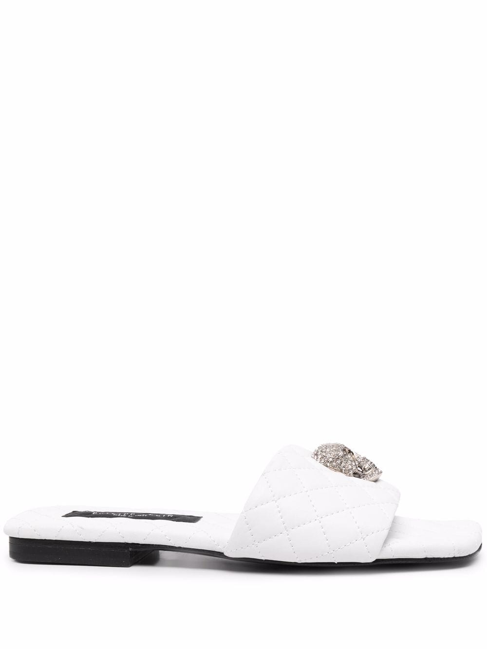 Philipp Plein crystal-skull flat sandals - White von Philipp Plein