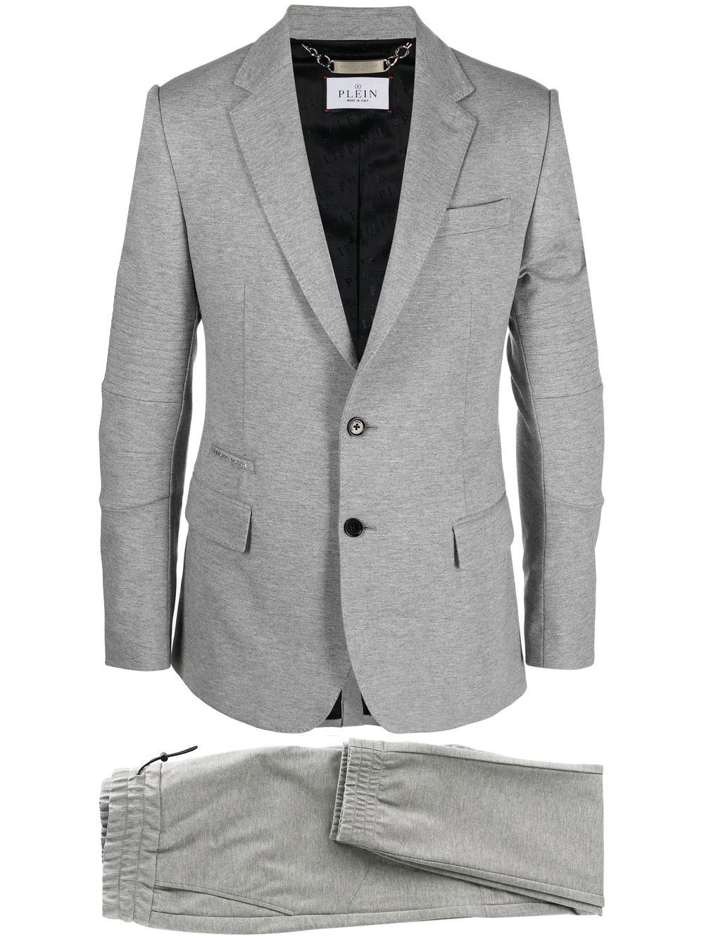 Philipp Plein cuffed single-breasted suit - Grey von Philipp Plein