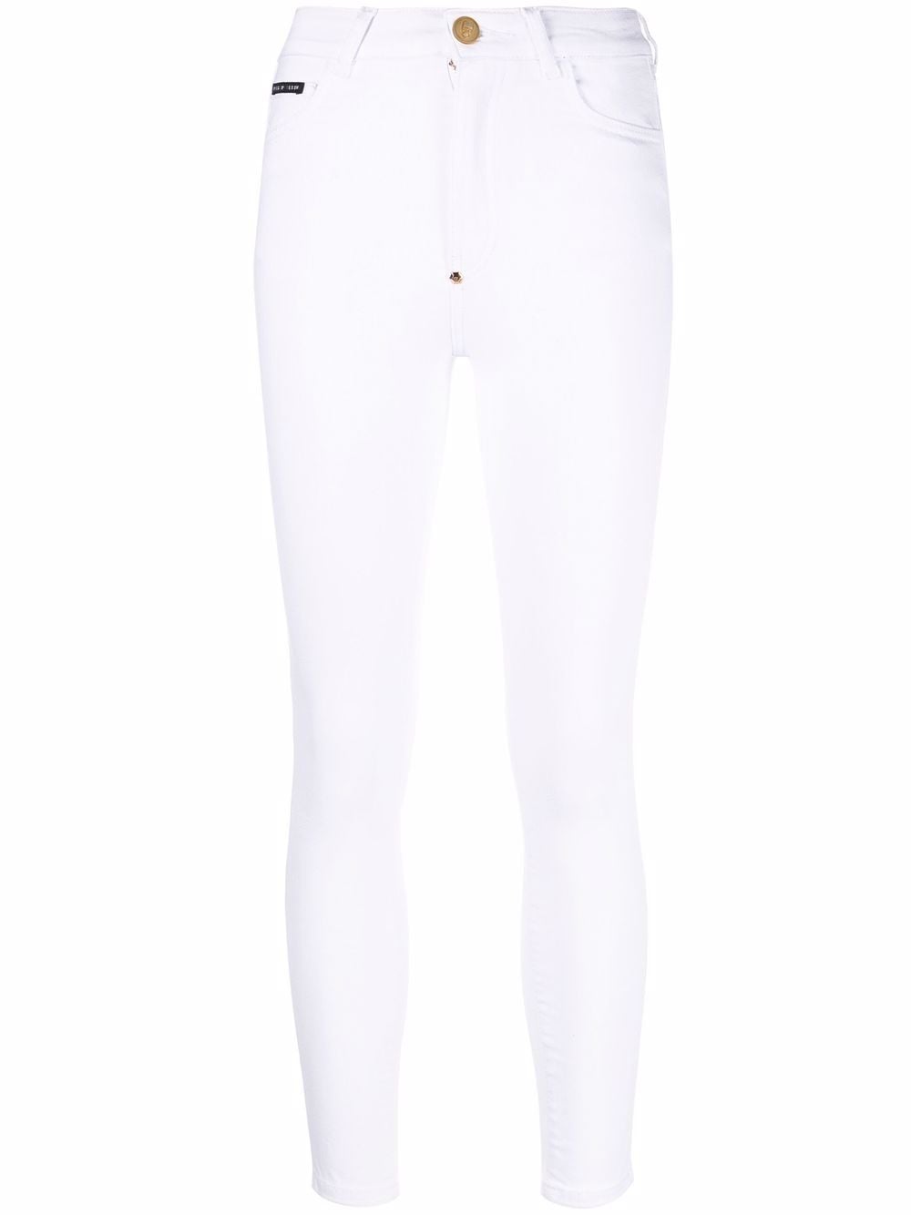 Philipp Plein denim cropped skinny jeans - White von Philipp Plein