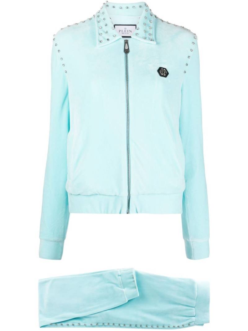 Philipp Plein diamanté-embellished tracksuit set - Blue von Philipp Plein