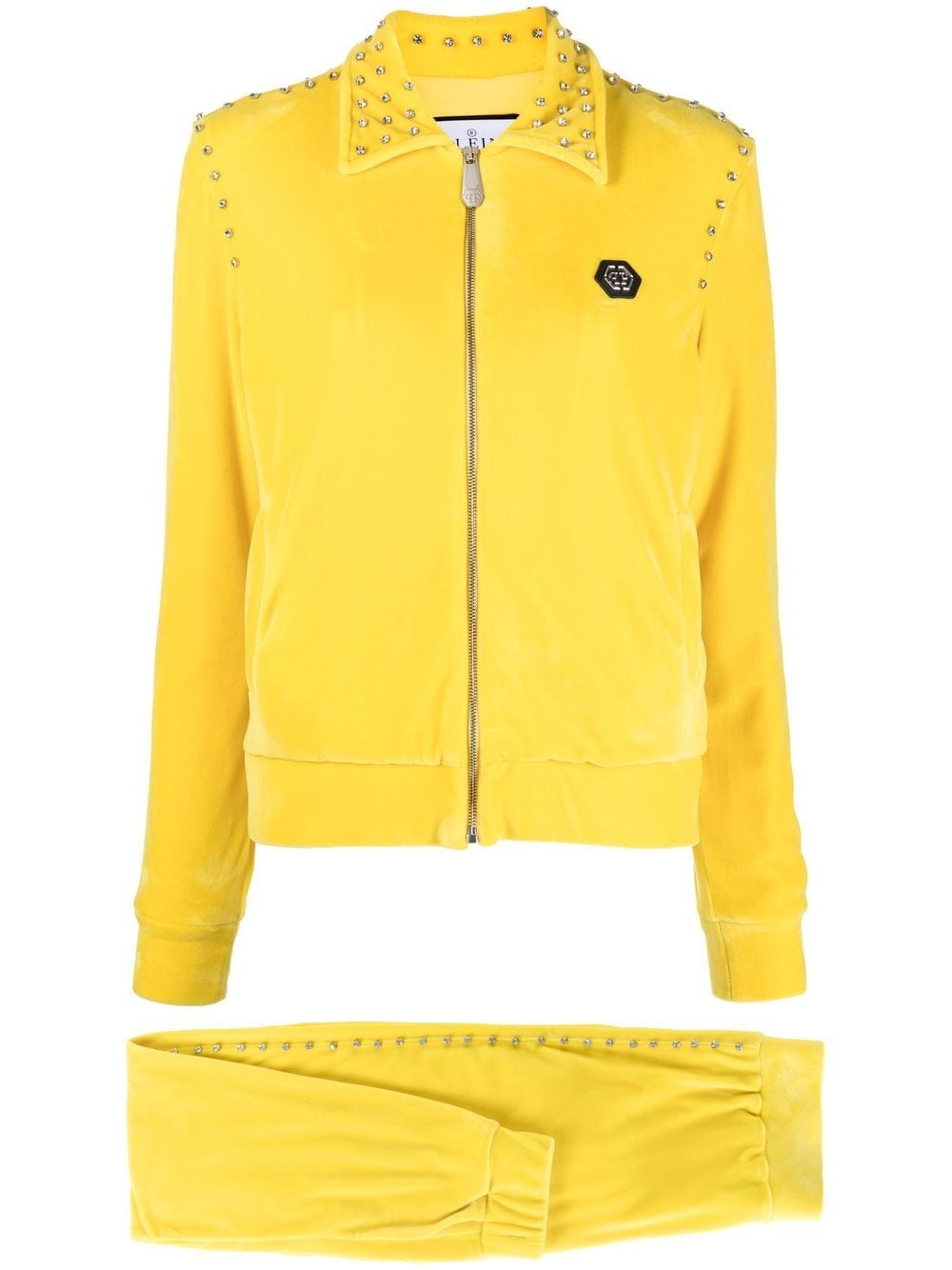 Philipp Plein diamanté-embellished tracksuit set - Yellow von Philipp Plein