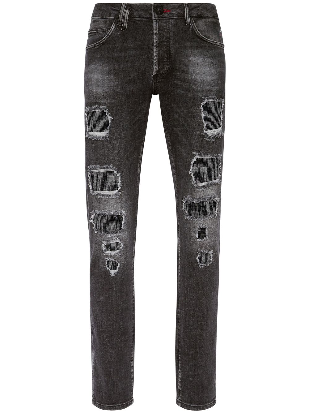 Philipp Plein distressed low-rise skinny jeans - Black von Philipp Plein