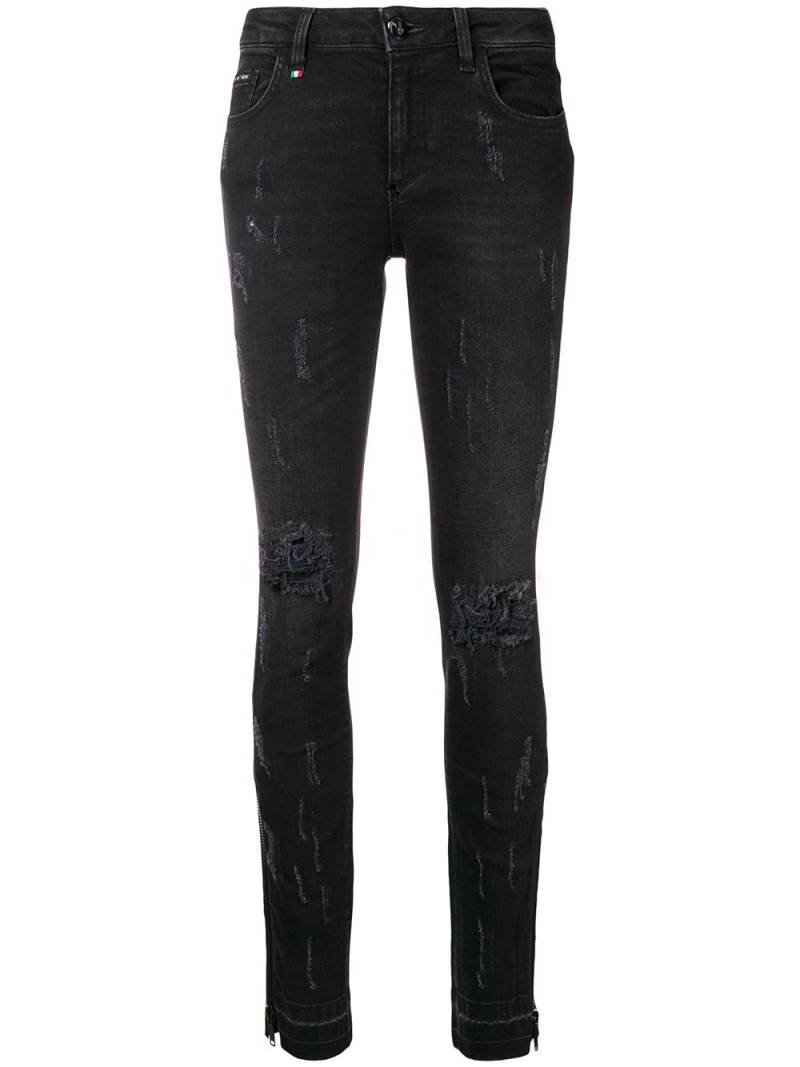 Philipp Plein distressed skinny jeans - Black von Philipp Plein