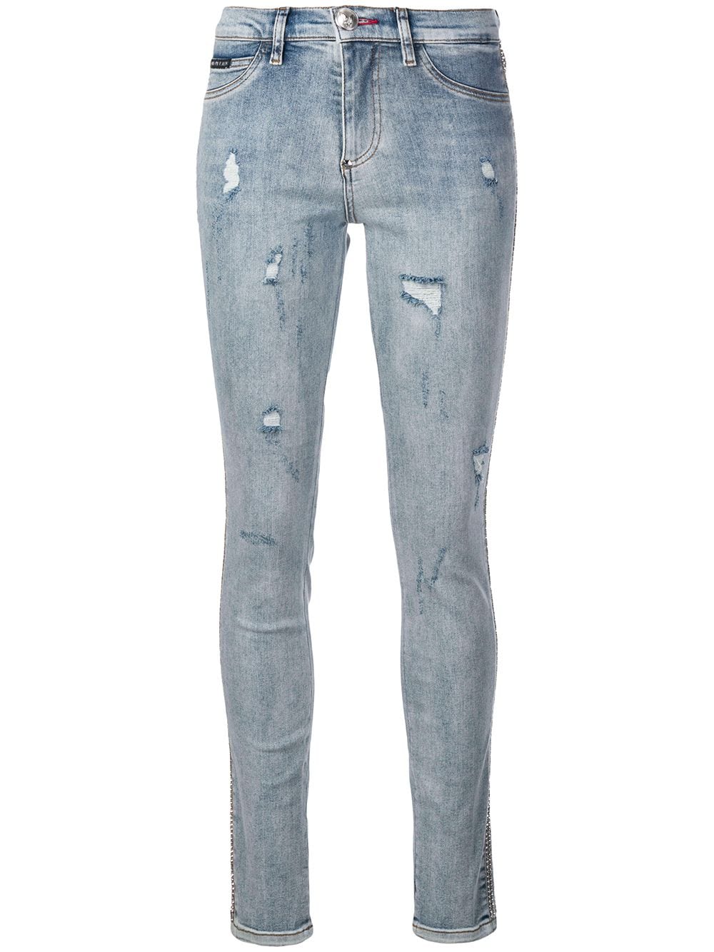 Philipp Plein distressed skinny jeans - Blue von Philipp Plein