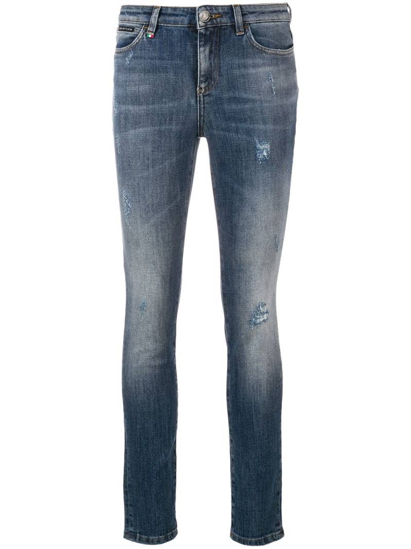 Philipp Plein distressed skinny jeans - Blue von Philipp Plein