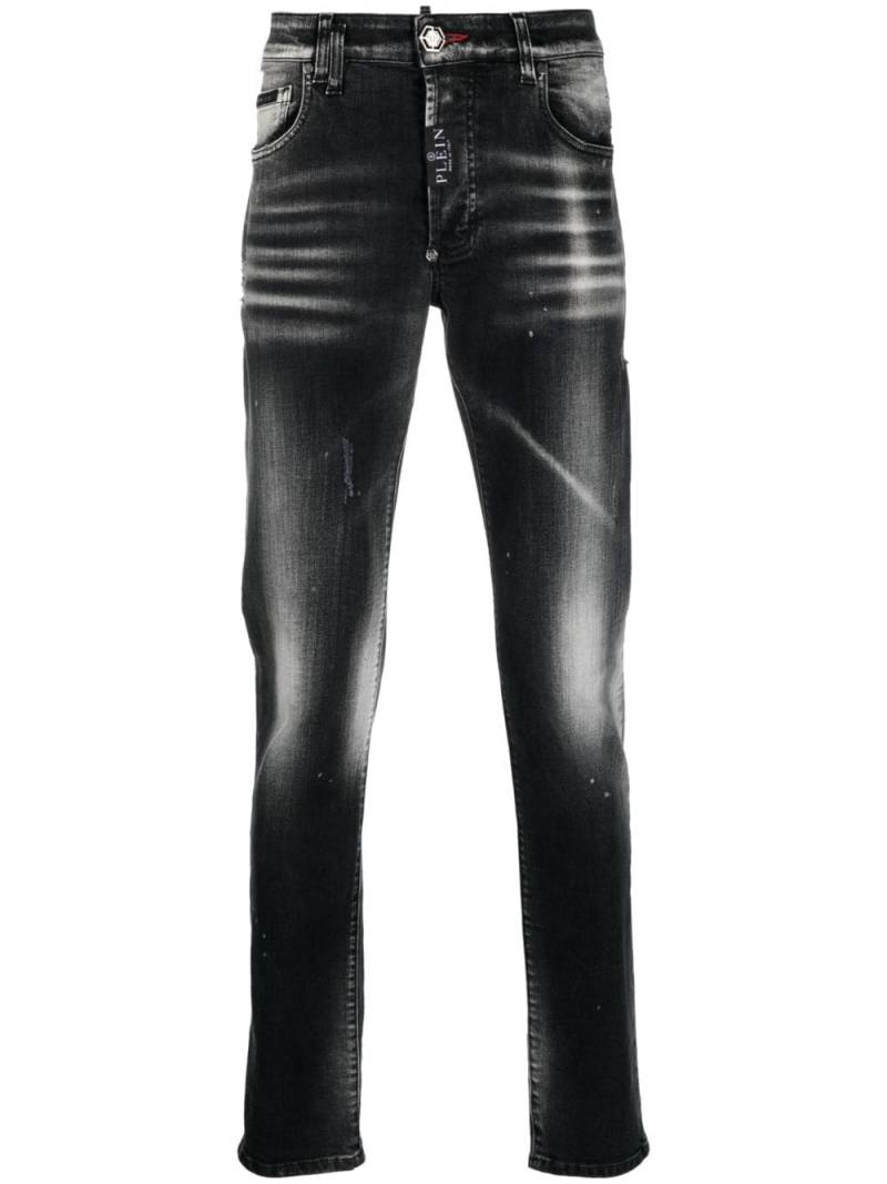 Philipp Plein distressed straight-leg jeans - Black von Philipp Plein