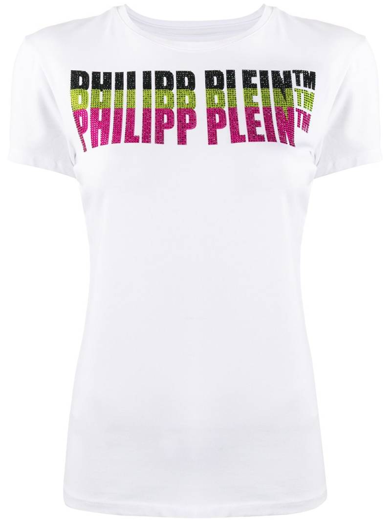 Philipp Plein embellished logo short sleeve T-shirt - White von Philipp Plein