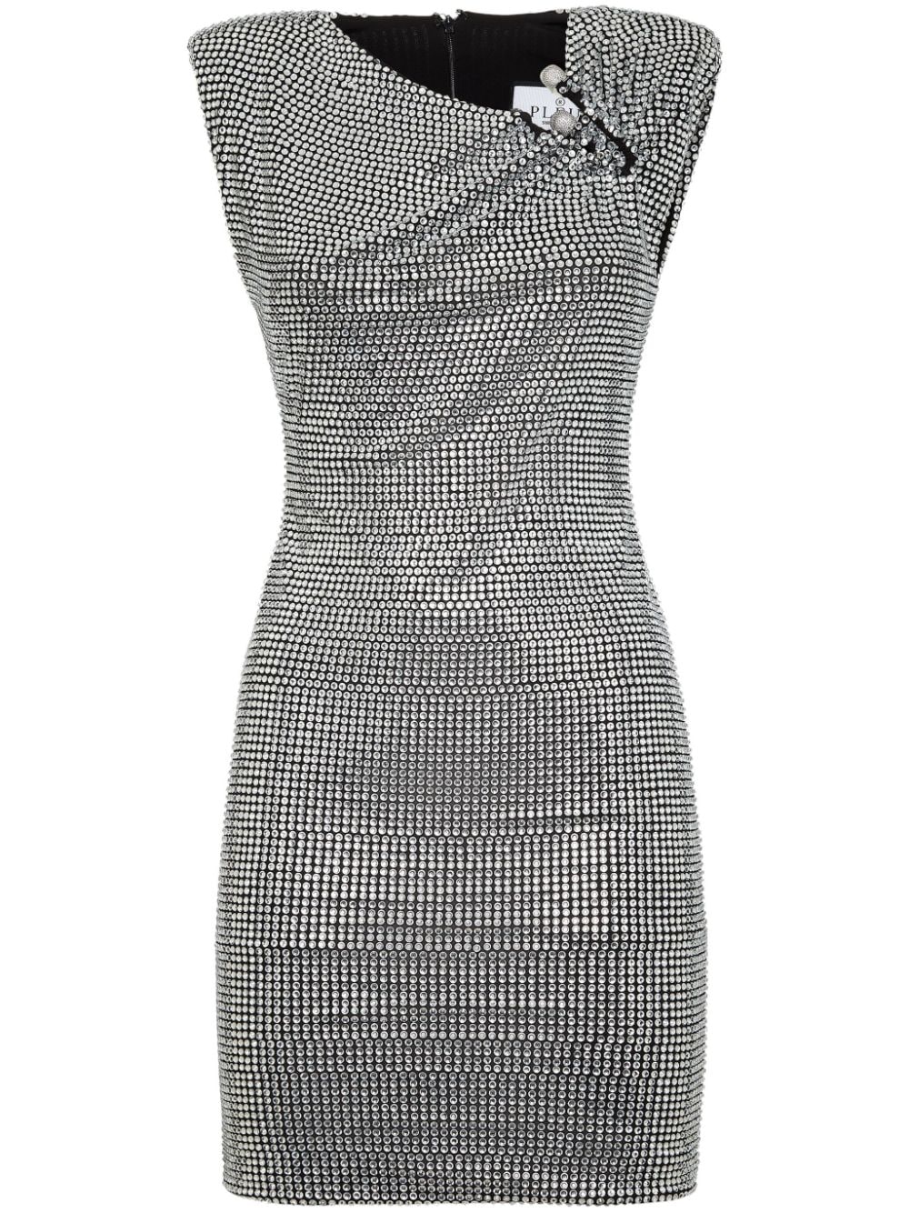 Philipp Plein embellished mini dress - Grey von Philipp Plein