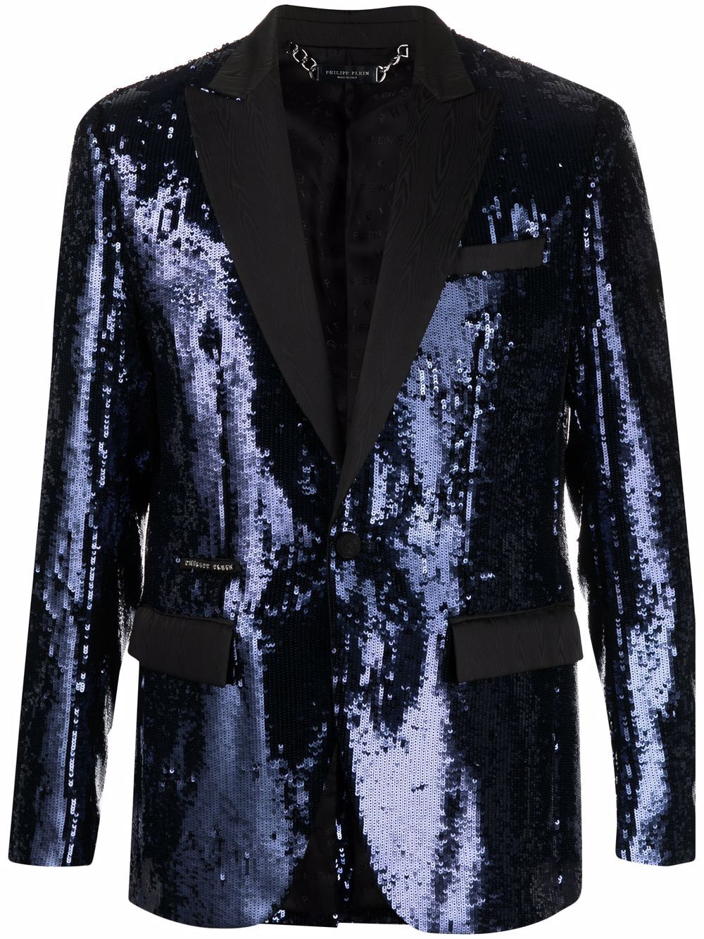 Philipp Plein embellished single-breasted blazer - Blue von Philipp Plein