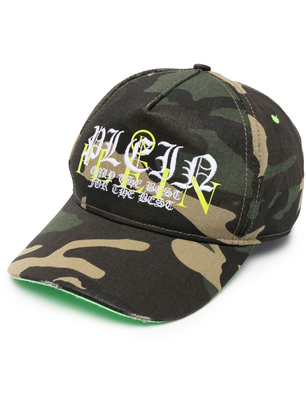 Philipp Plein embroidered-logo detail baseball cap - Green von Philipp Plein