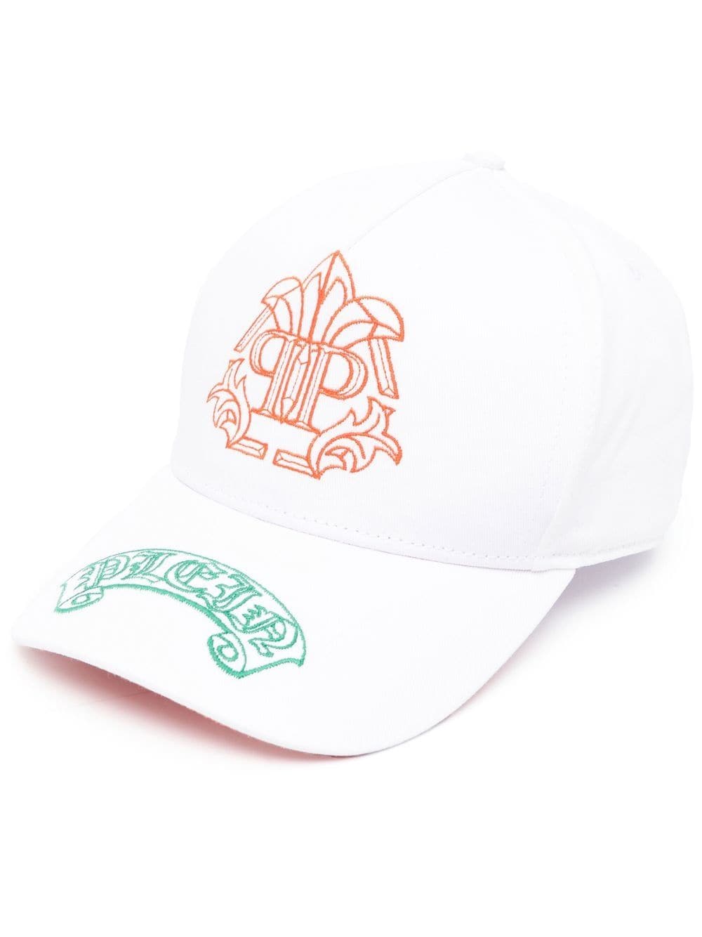 Philipp Plein embroidered-logo detail baseball cap - White von Philipp Plein