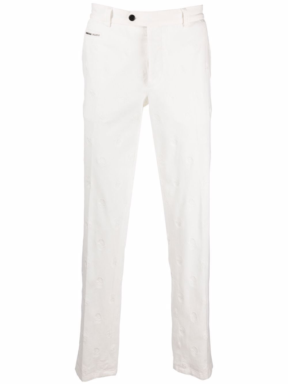 Philipp Plein embroidered skull trousers - White von Philipp Plein