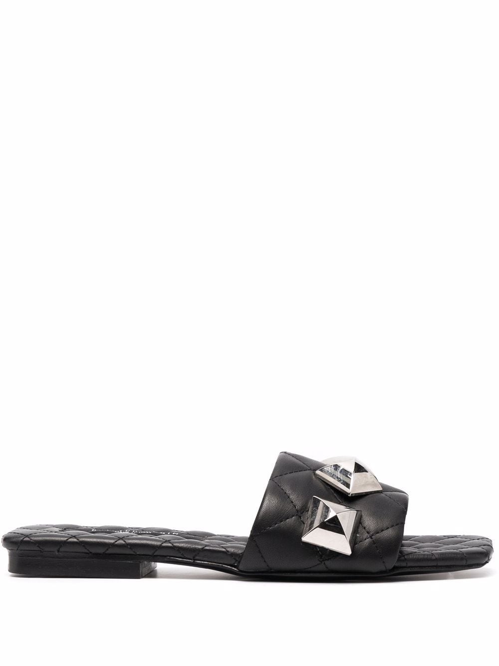 Philipp Plein flat studded matelassè sandals - Black von Philipp Plein