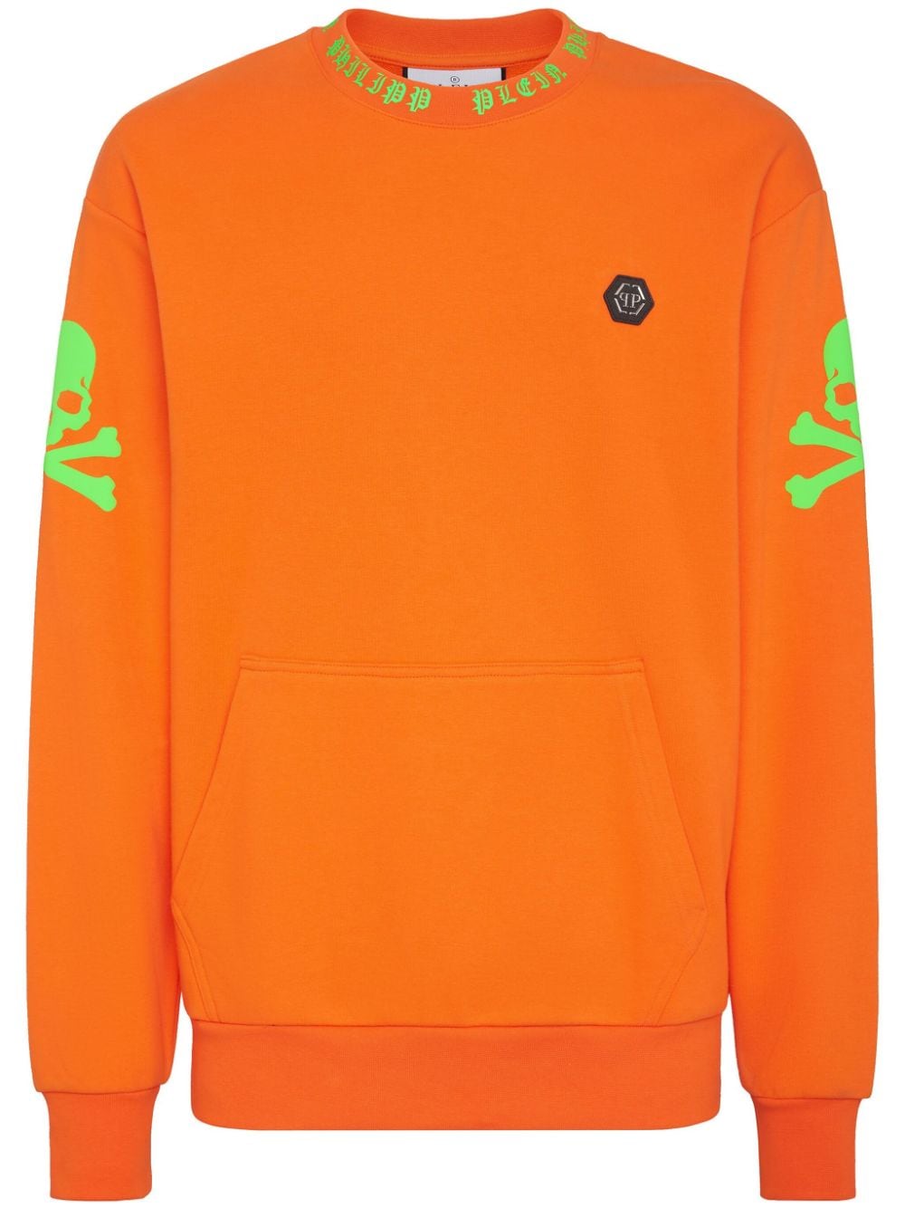 Philipp Plein graphic-print cotton sweatshirt - Orange von Philipp Plein