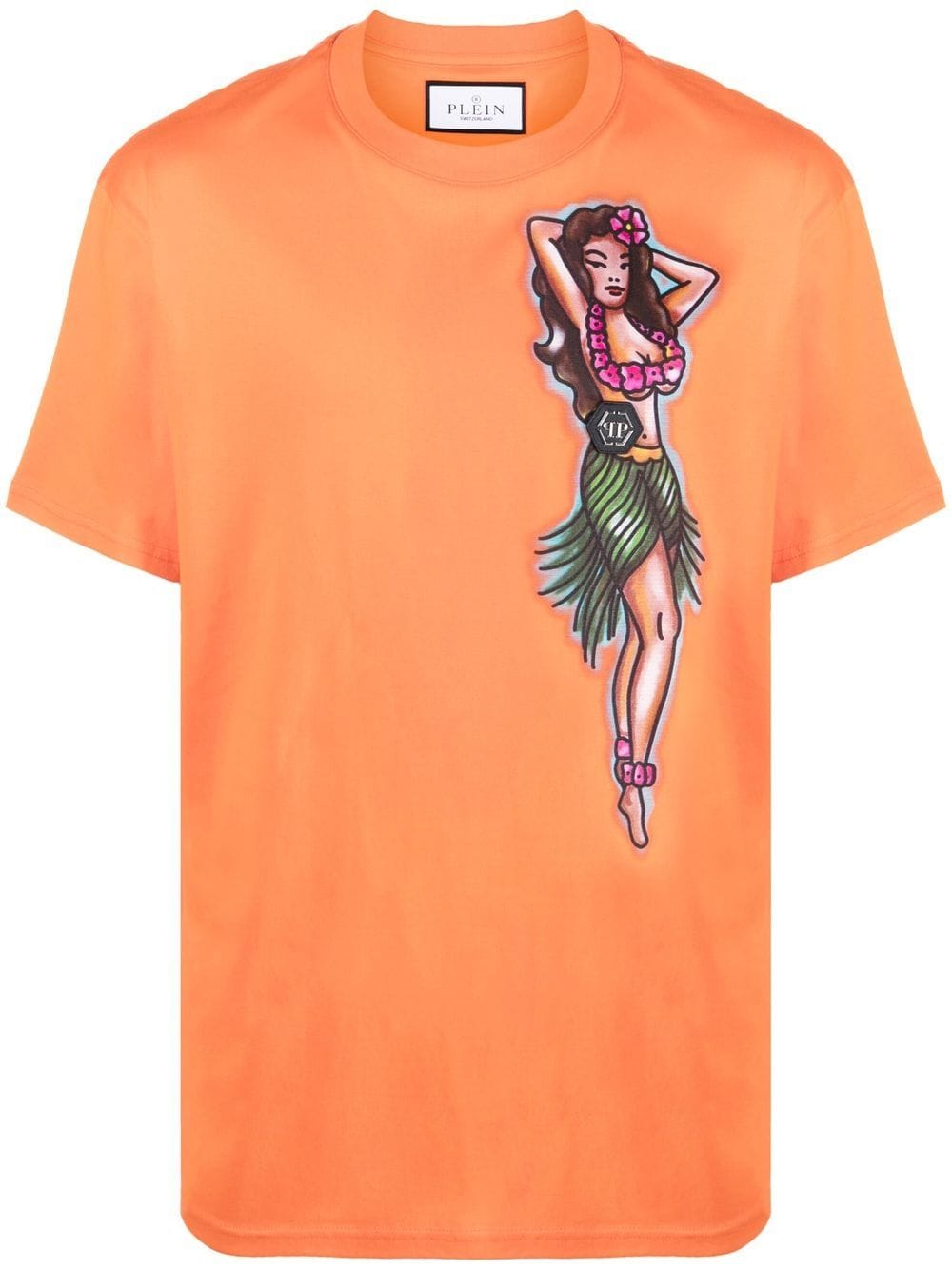 Philipp Plein graphic-print short-sleeve T-shirt - Orange von Philipp Plein