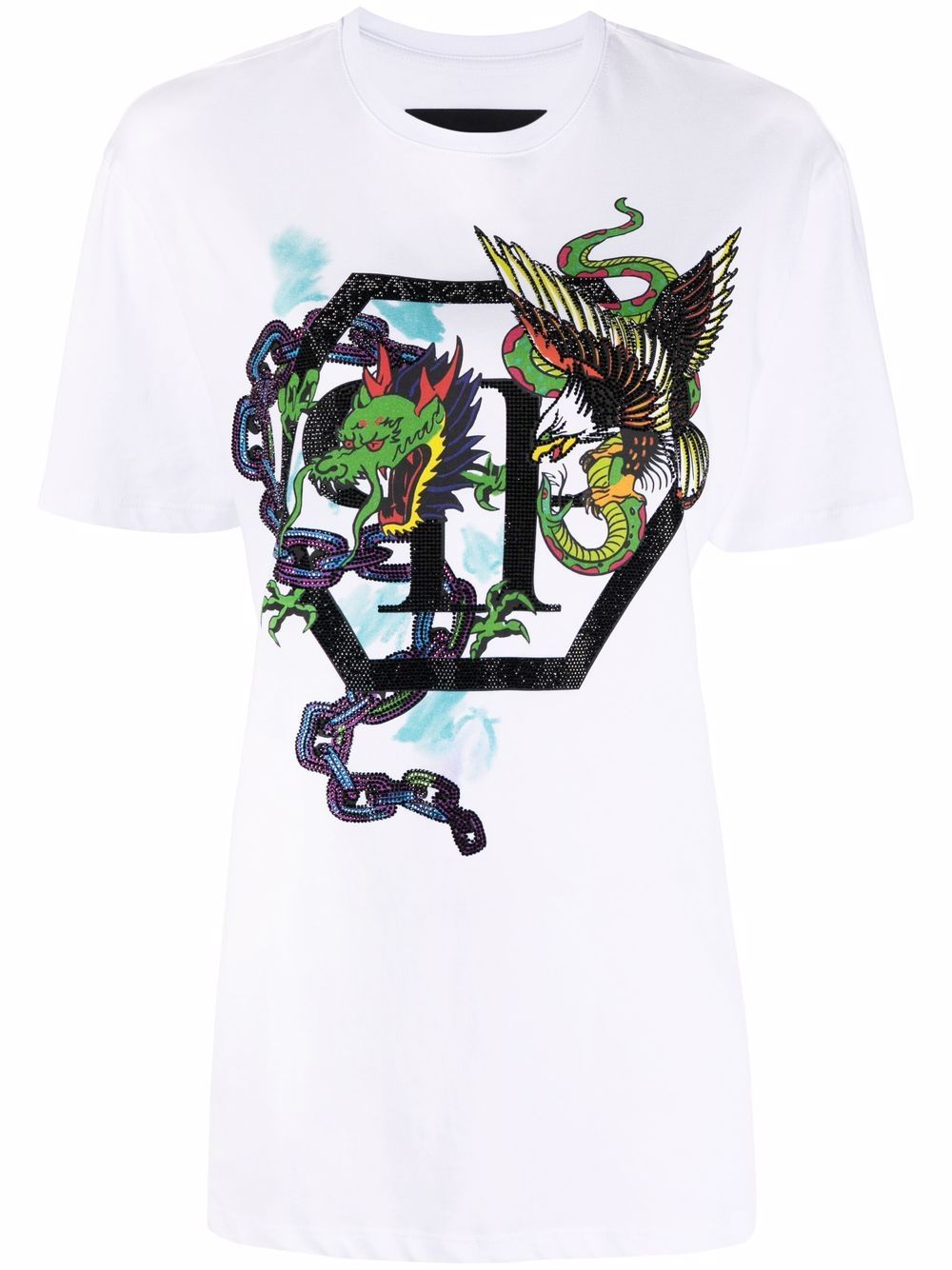 Philipp Plein graphic-print short-sleeve T-shirt - White von Philipp Plein