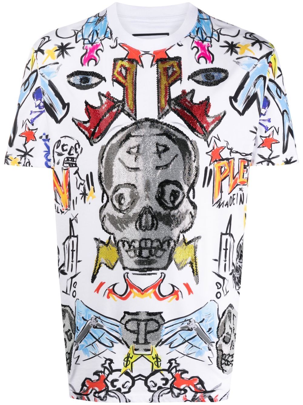 Philipp Plein graphic-print short-sleeved T-shirt - White von Philipp Plein