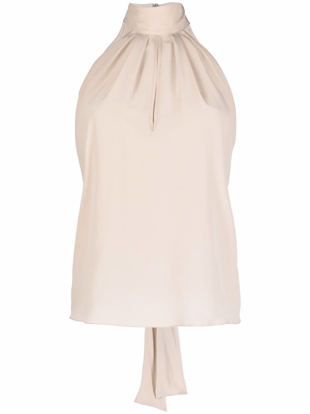 Philipp Plein high-neck chiffon top - Neutrals von Philipp Plein