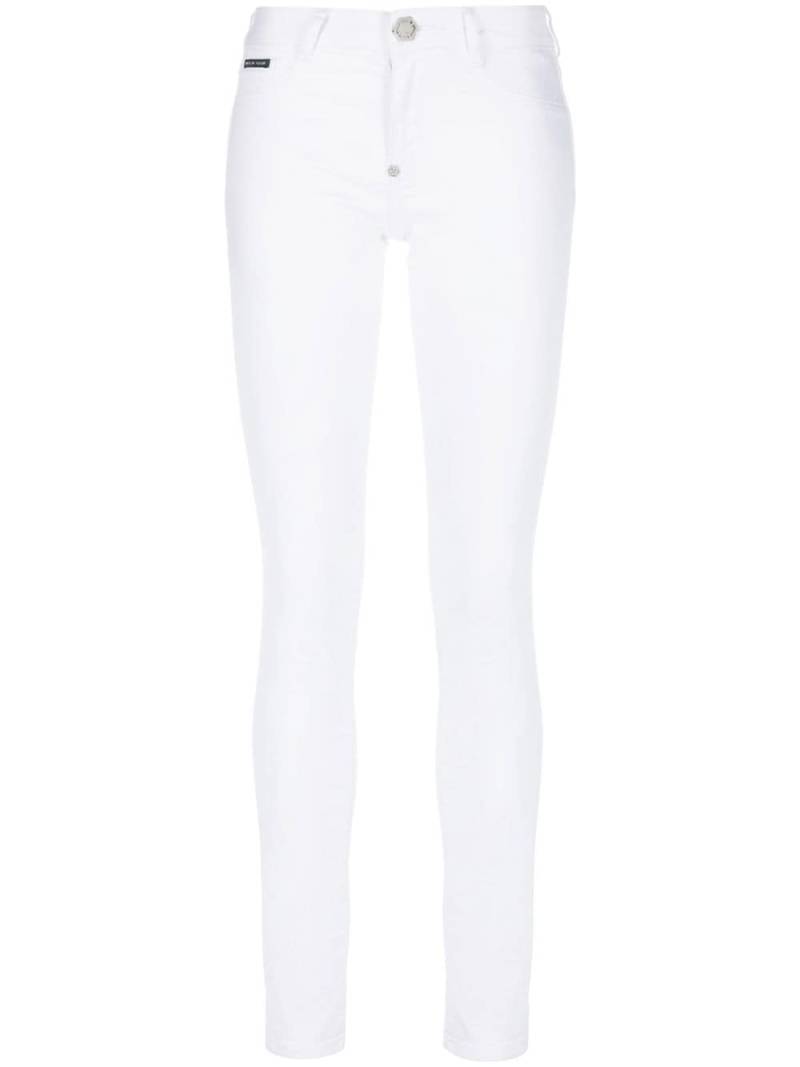 Philipp Plein high-rise skinny-cut jeans - White von Philipp Plein