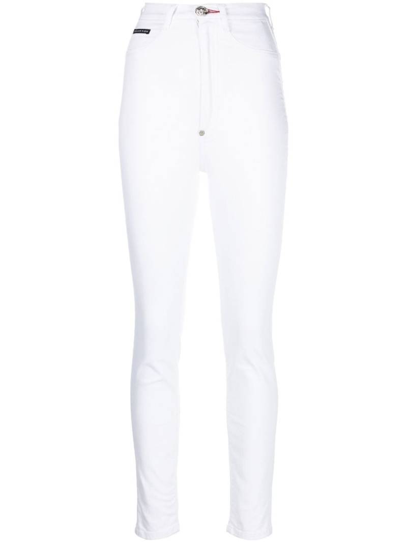 Philipp Plein high-rise skinny-cut jeans - White von Philipp Plein