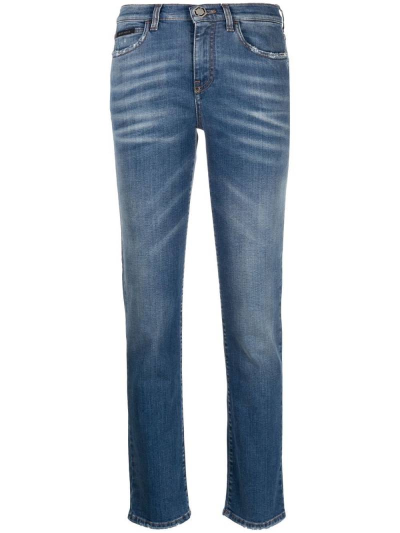 Philipp Plein high-rise straight-leg jeans - Blue von Philipp Plein