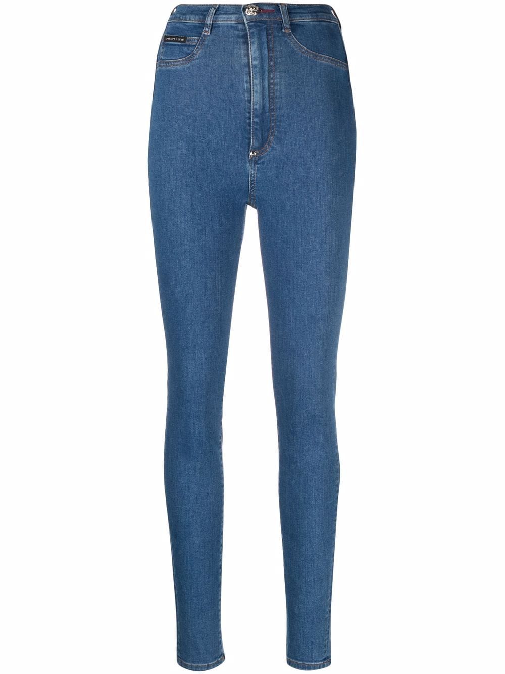 Philipp Plein high-waist jegging jeans - Blue von Philipp Plein