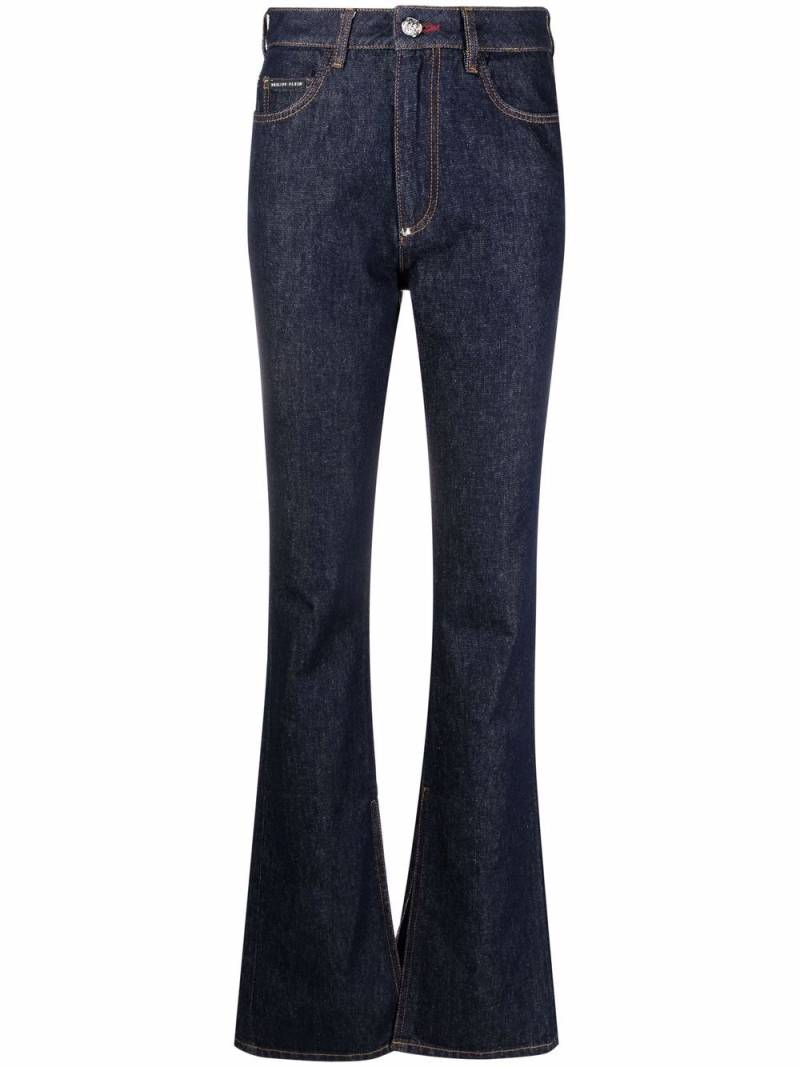 Philipp Plein high-waisted flared jeans - Blue von Philipp Plein