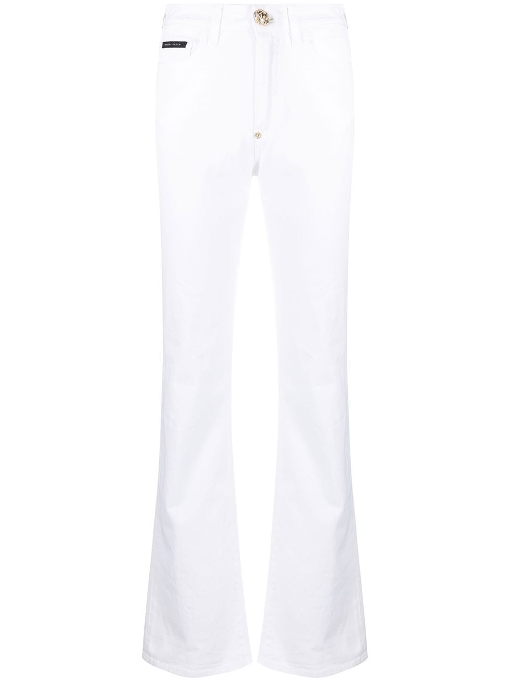 Philipp Plein high-waisted flared jeans - White von Philipp Plein
