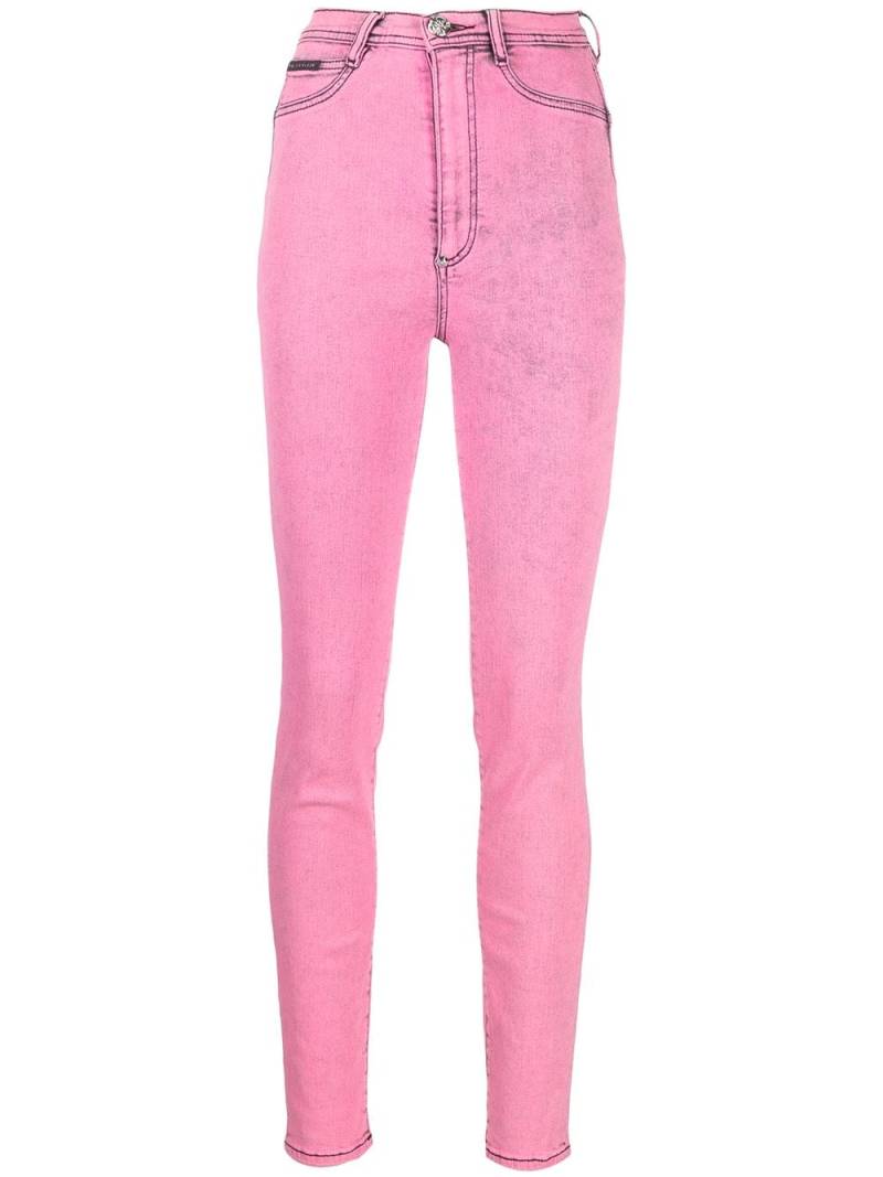 Philipp Plein high waisted jeggings - Pink von Philipp Plein