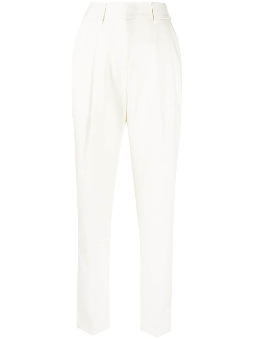 Philipp Plein high-waisted tapered trousers - White von Philipp Plein