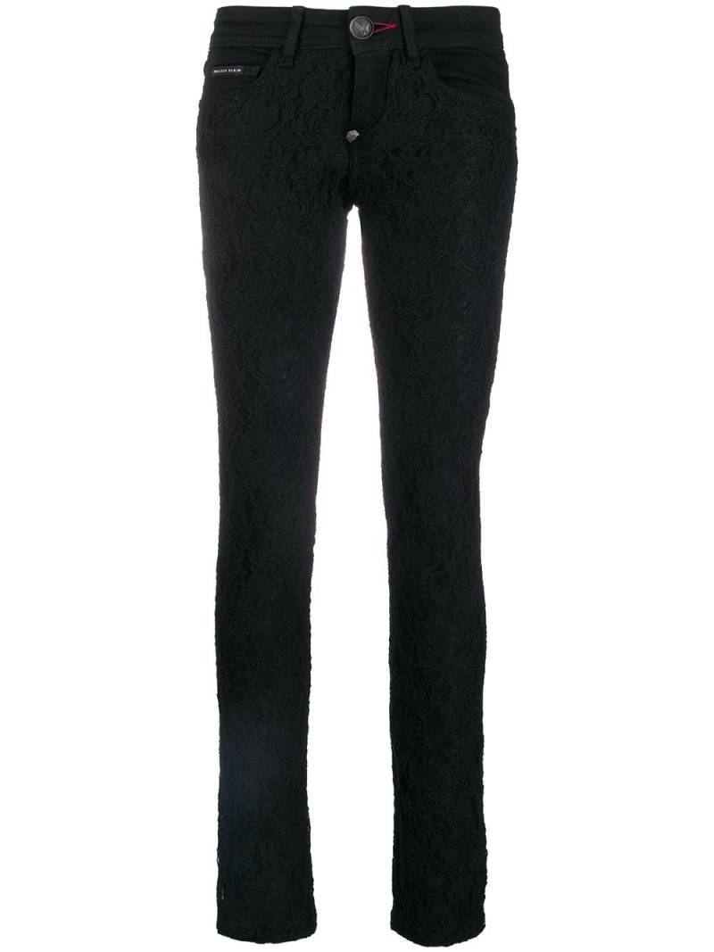 Philipp Plein lace skinny jeans - Black von Philipp Plein