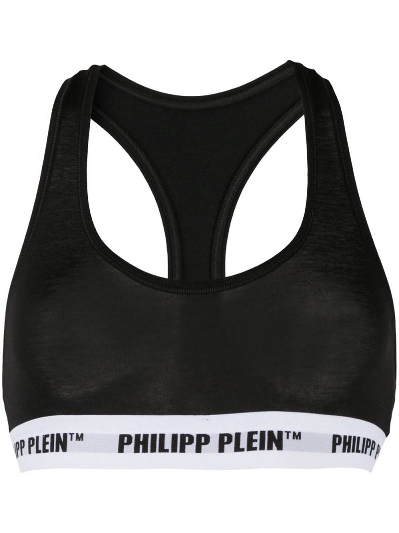 Philipp Plein logo band sports bra - Black von Philipp Plein