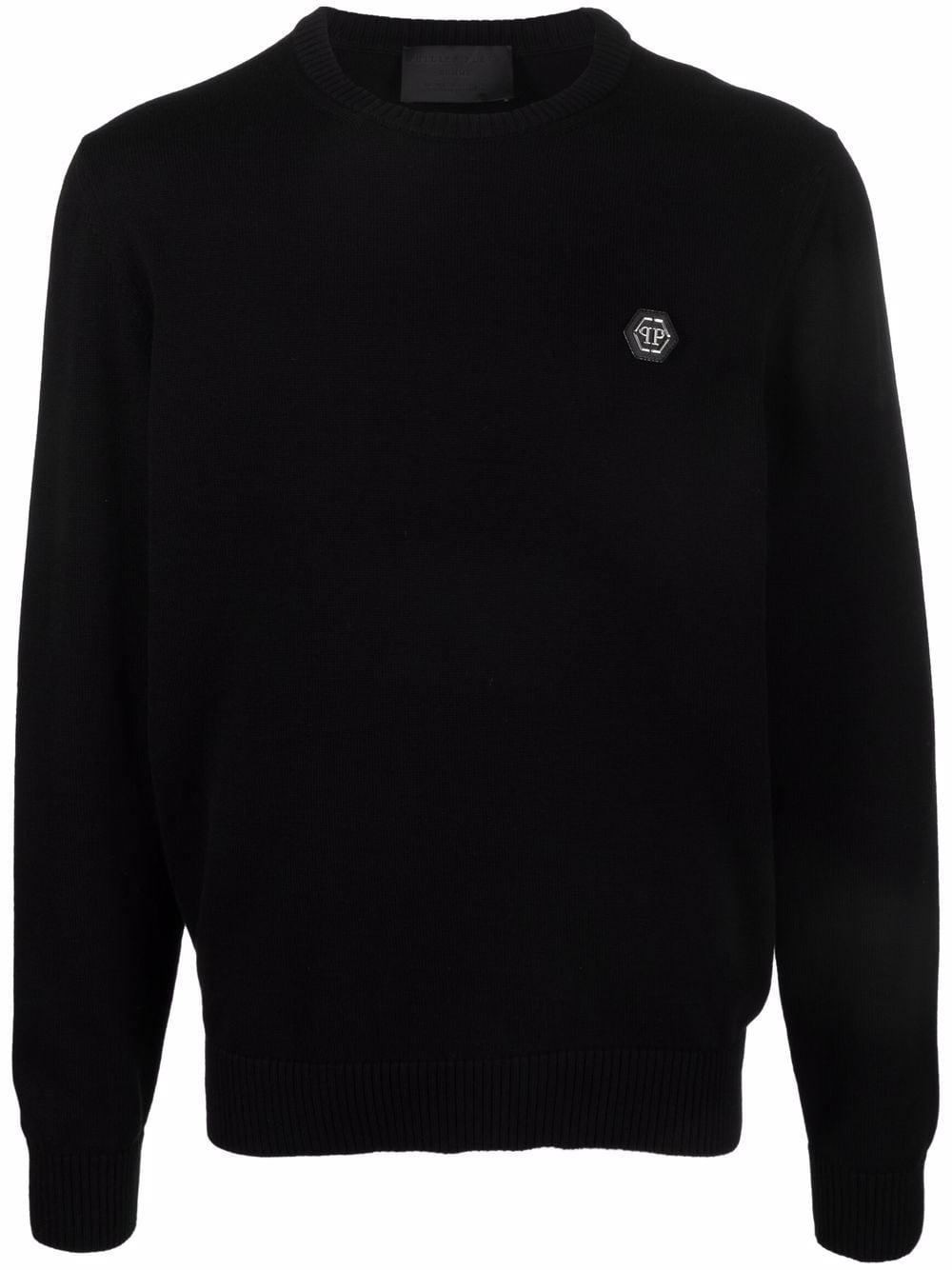 Philipp Plein logo crew-neck jumper - Black von Philipp Plein