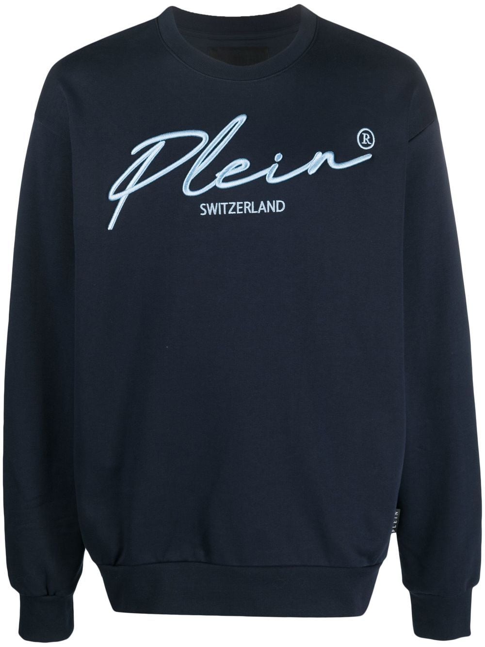 Philipp Plein logo crew-neck sweatshirt - Blue von Philipp Plein