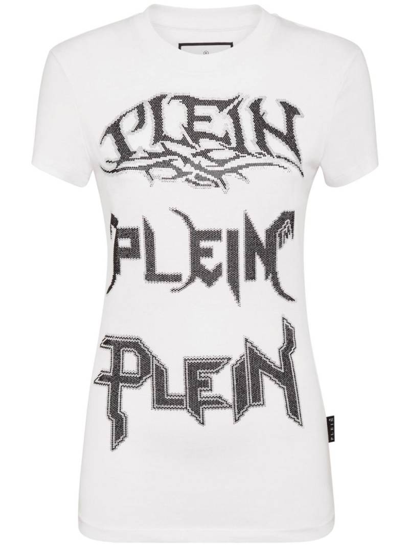 Philipp Plein logo-embellished cotton T-shirt - White von Philipp Plein