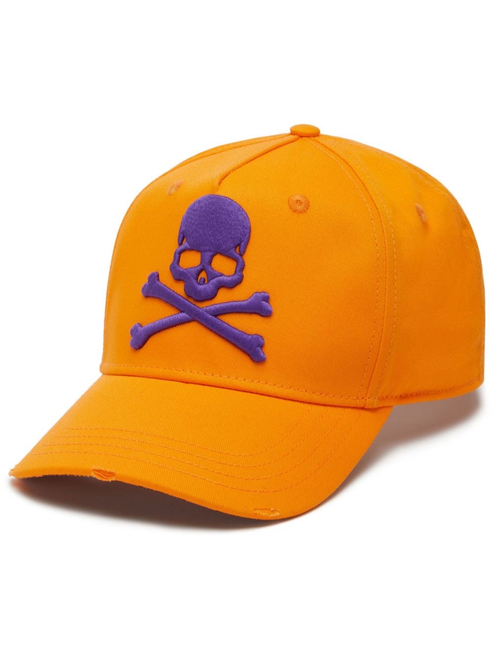 Philipp Plein logo-embroidered cotton cap - Orange von Philipp Plein