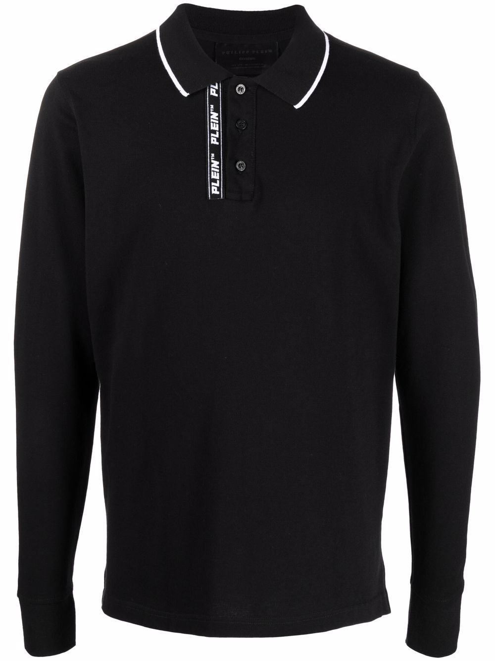 Philipp Plein logo embroidered polo shirt - Black von Philipp Plein