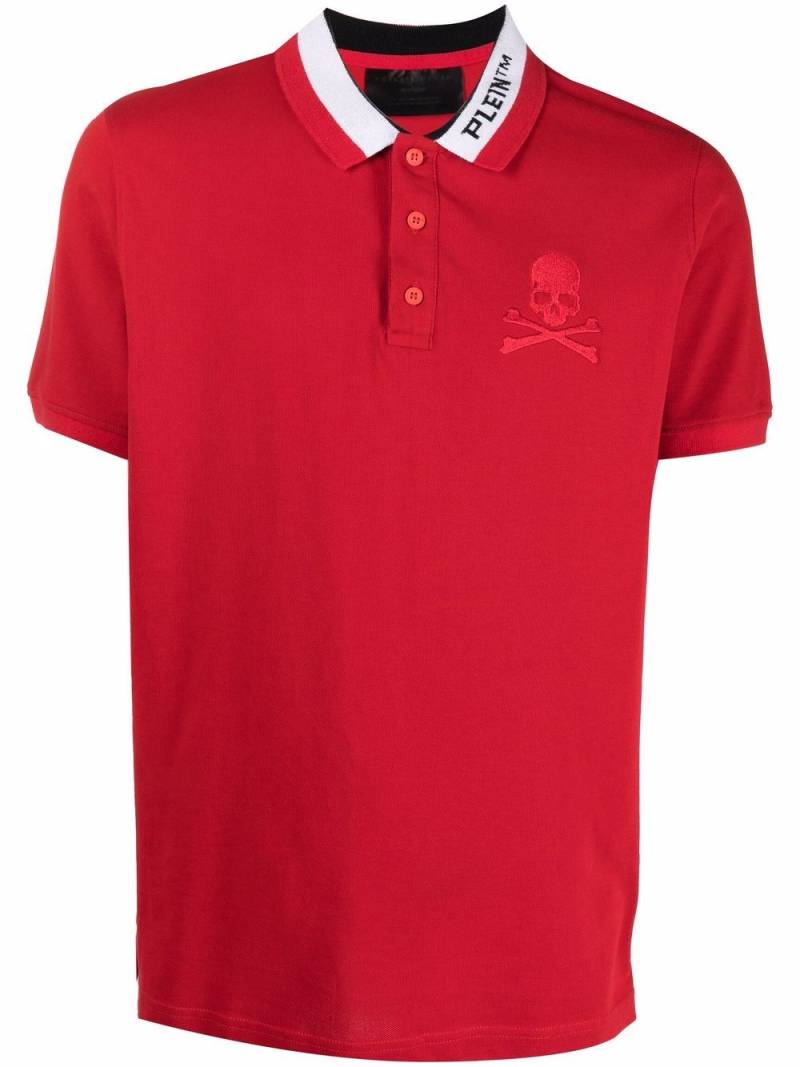 Philipp Plein logo embroidered polo shirt von Philipp Plein