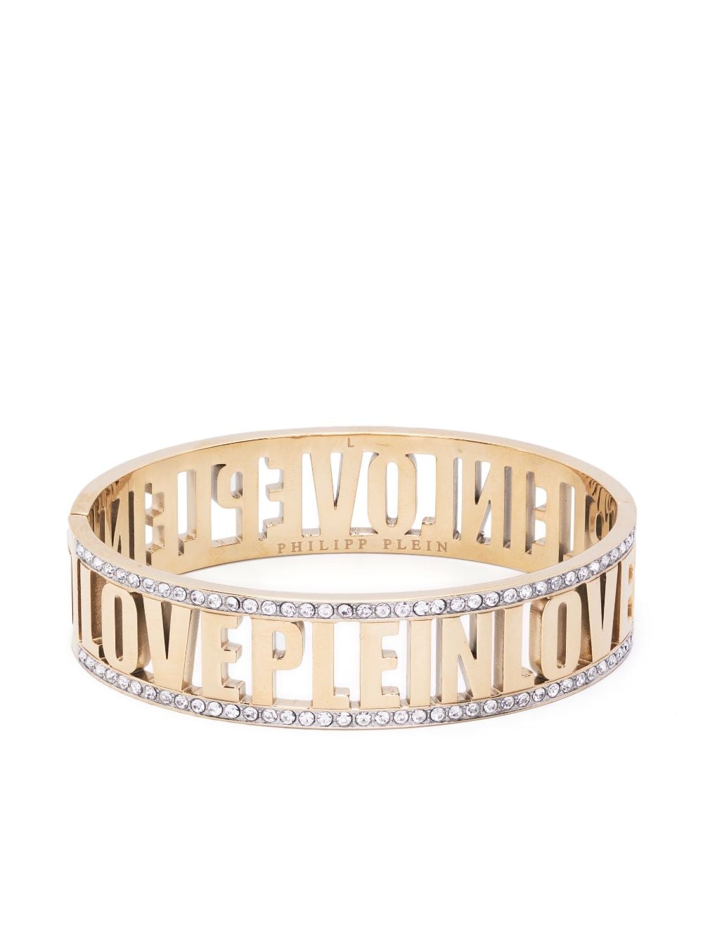 Philipp Plein logo-lettering band bracelet - Gold von Philipp Plein