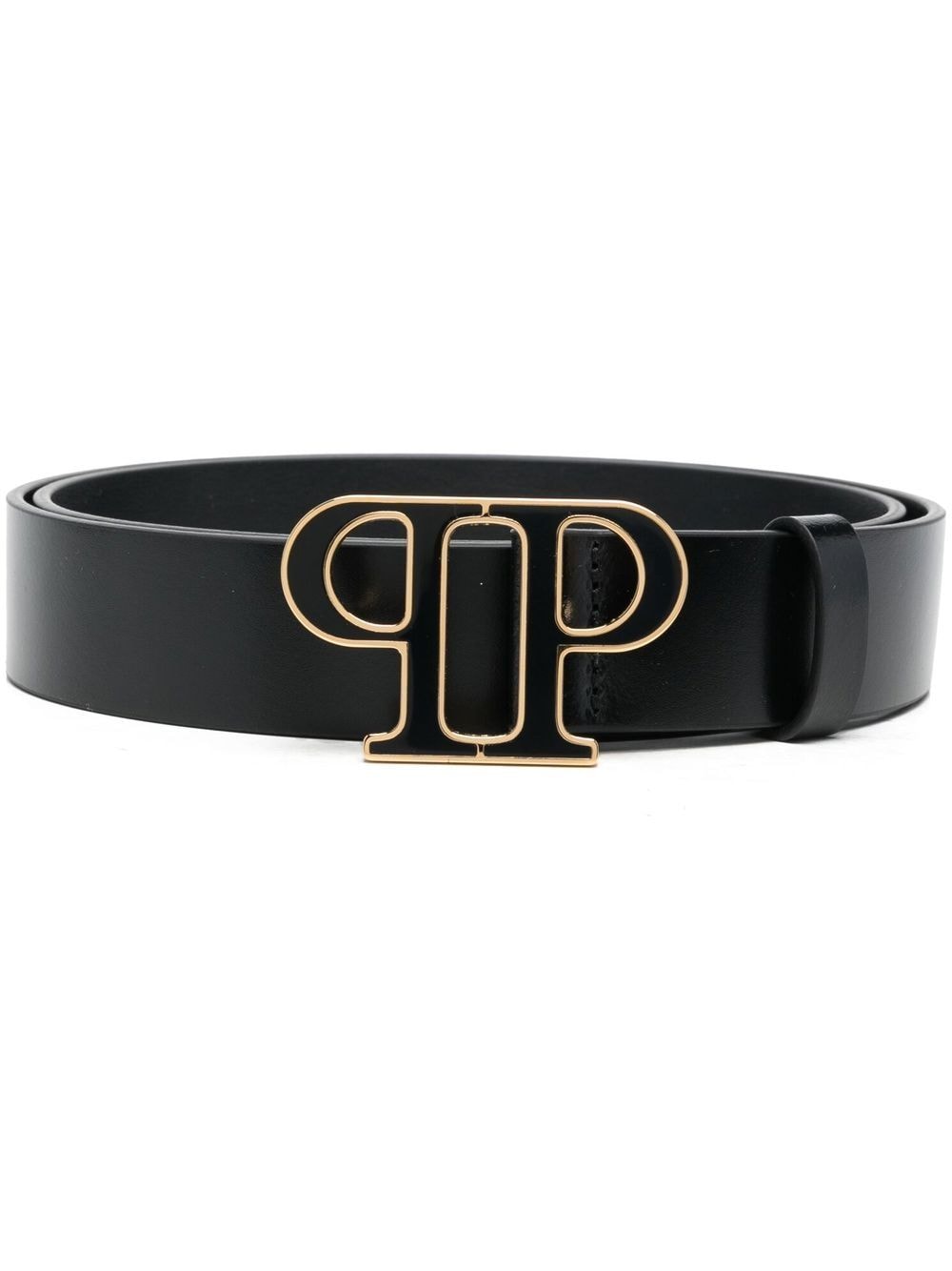 Philipp Plein logo-motif leather belt - Black von Philipp Plein