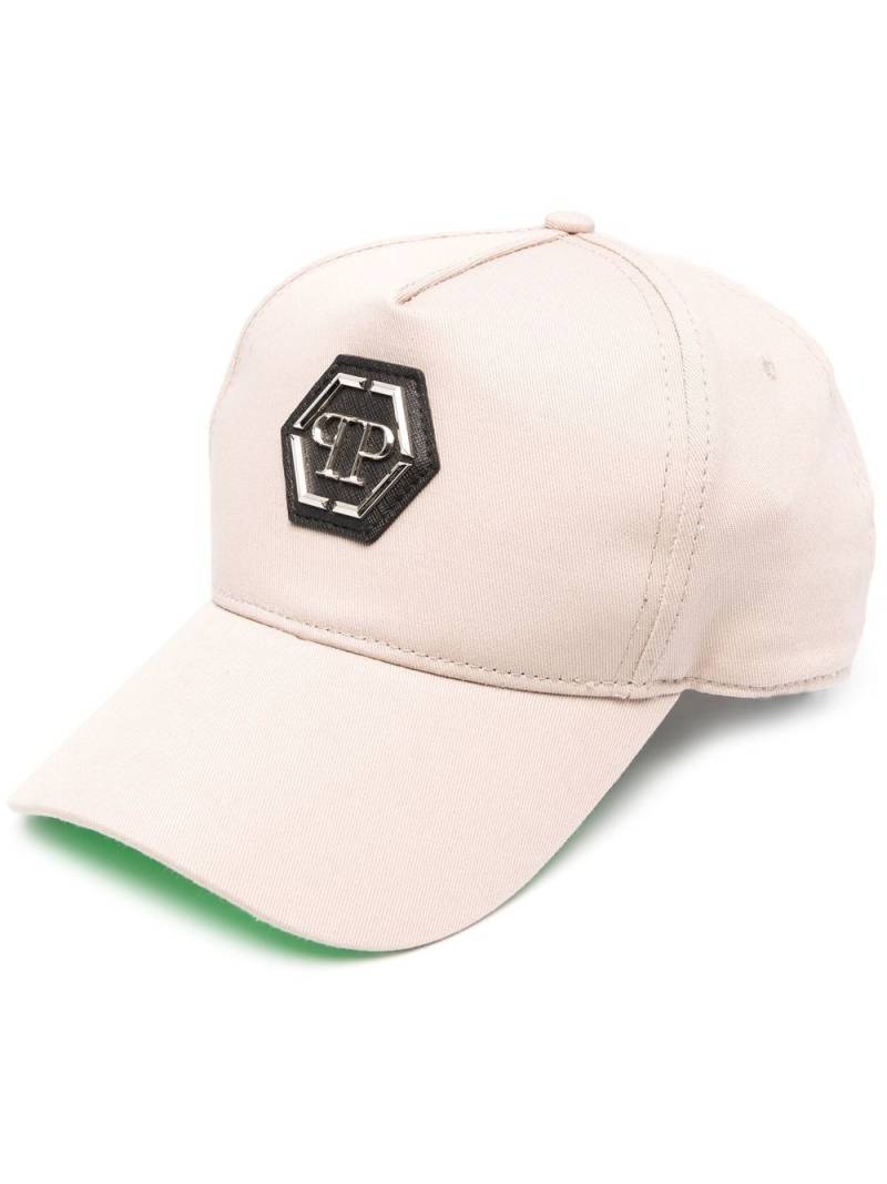 Philipp Plein logo-patch baseball cap - Neutrals von Philipp Plein