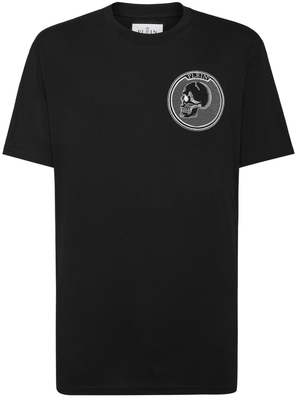 Philipp Plein logo-patch cotton T-shirt - Black von Philipp Plein