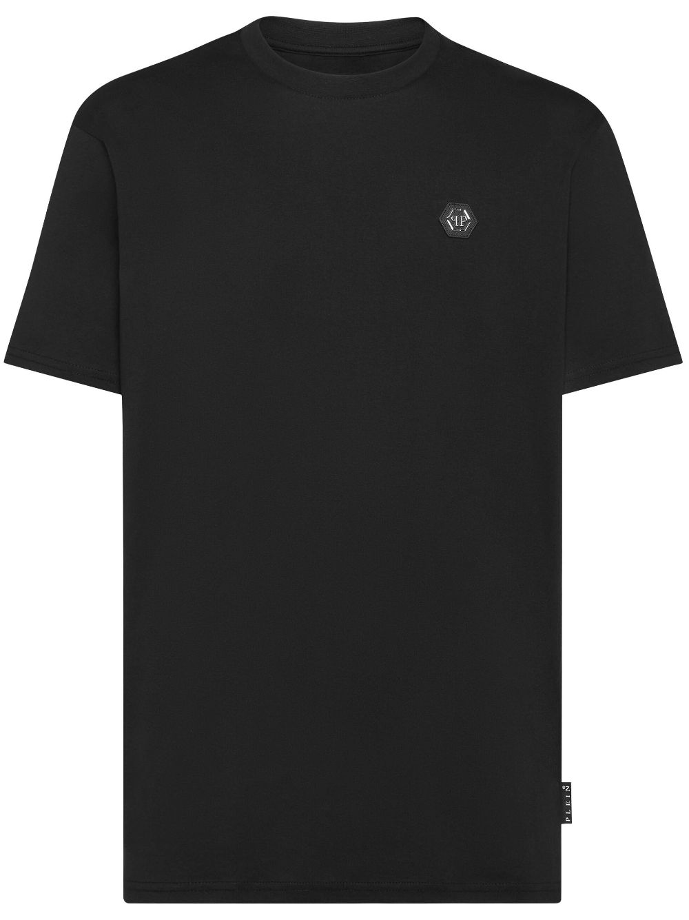 Philipp Plein logo-patch cotton T-shirt - Black von Philipp Plein