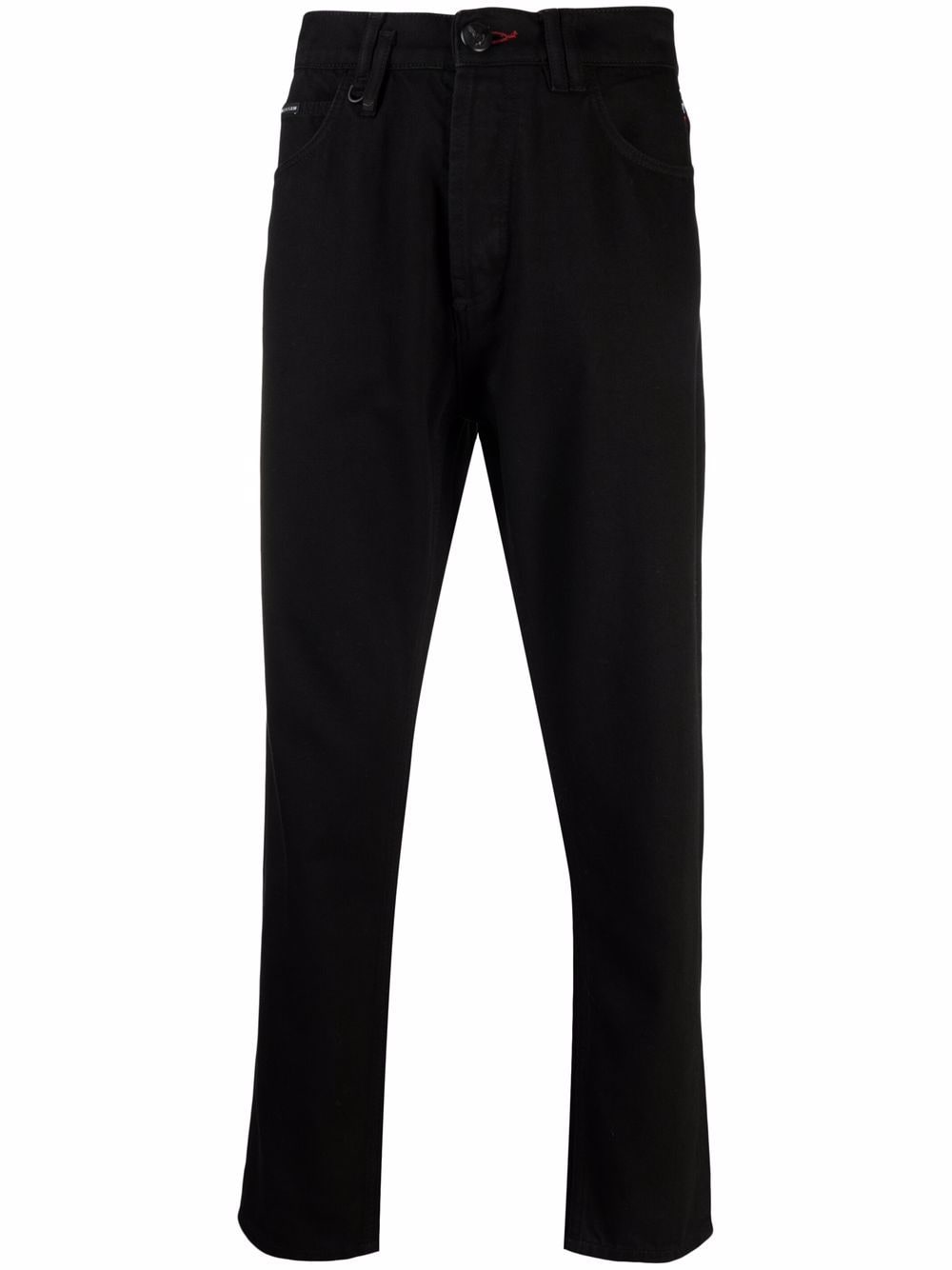 Philipp Plein logo-patch detail trousers - Black von Philipp Plein