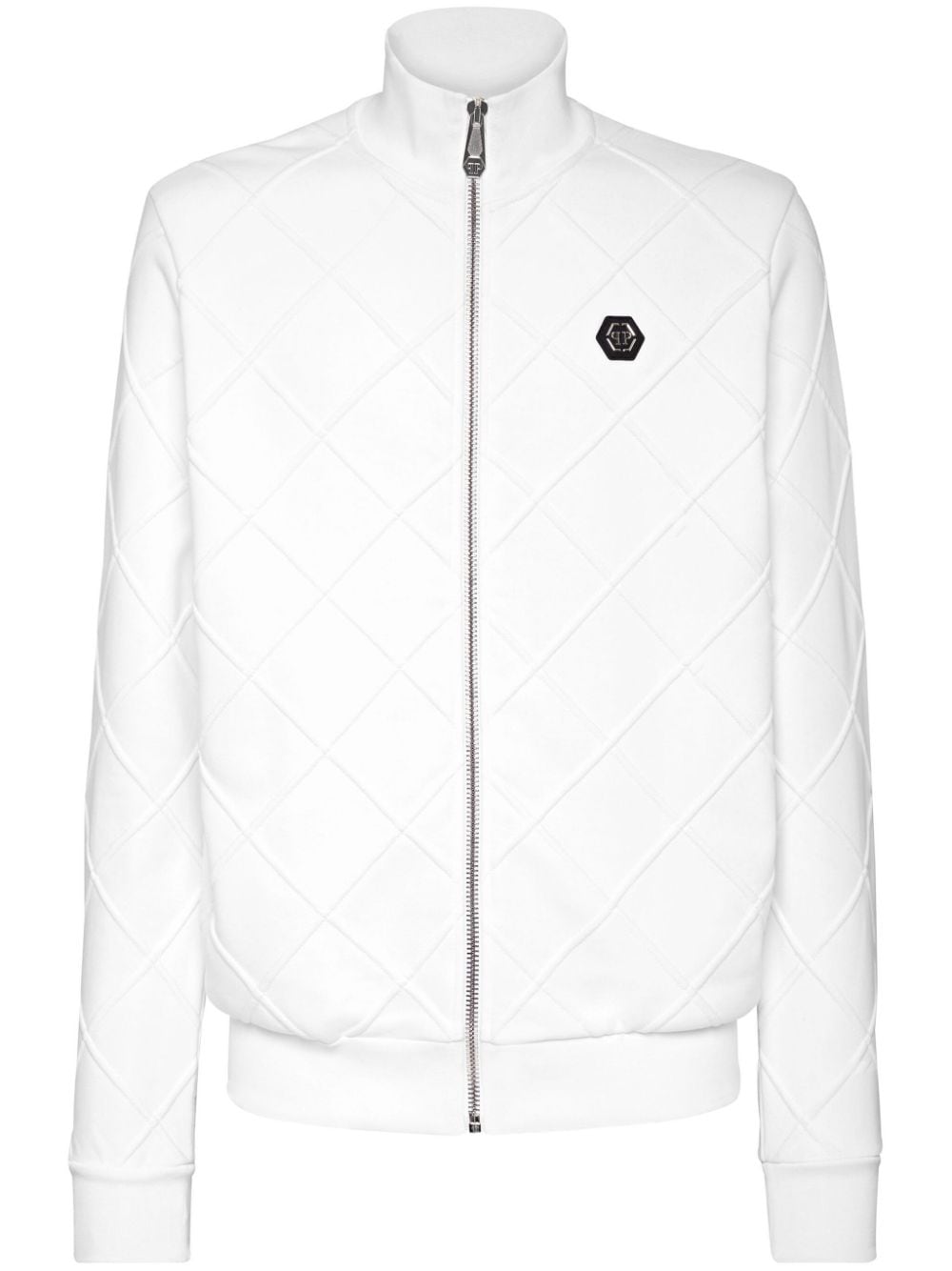 Philipp Plein logo-patch embossed track jacket - White von Philipp Plein