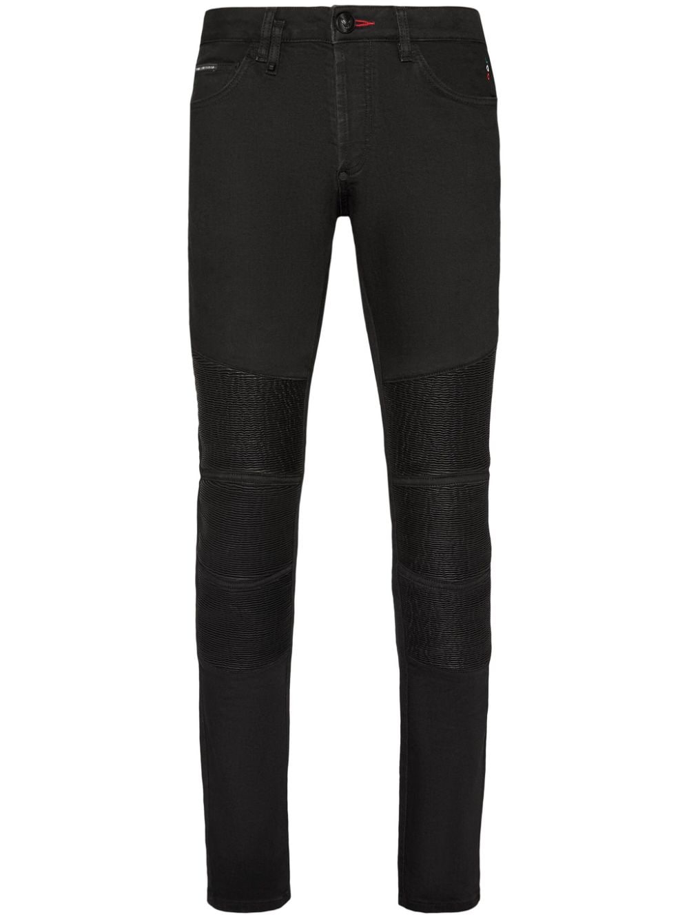 Philipp Plein logo-patch straight-leg jeans - Black von Philipp Plein