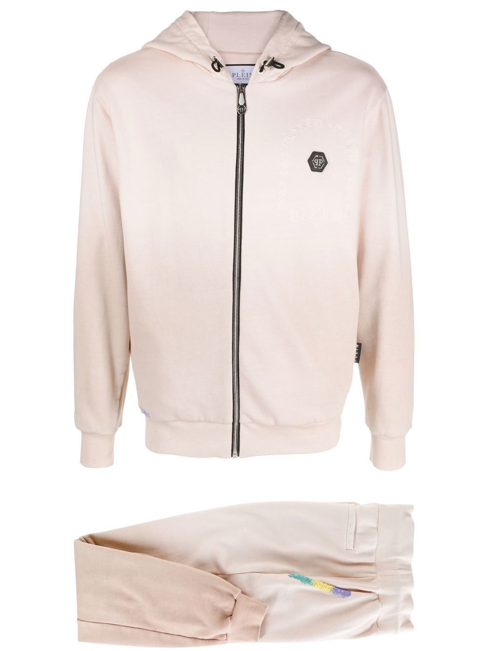 Philipp Plein logo-patch tracksuit set - Neutrals von Philipp Plein