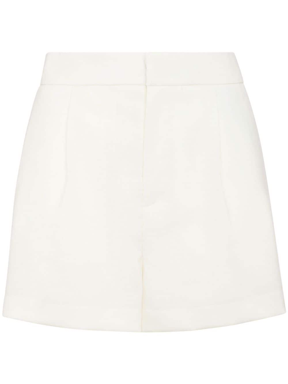 Philipp Plein logo-plaque satin shorts - White von Philipp Plein