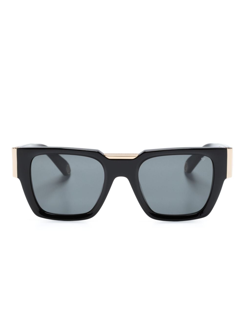 Philipp Plein logo-plaque square-frame sunglasses - Black von Philipp Plein