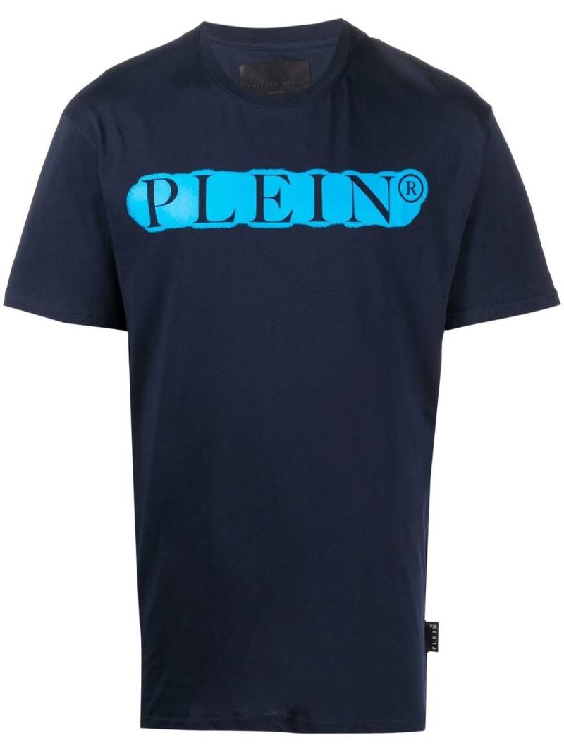 Philipp Plein logo print T-shirt - Blue von Philipp Plein